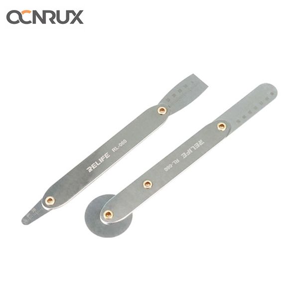 

relife rl-060 2 in 1 lcd screen disassembly set metal anti corrosion open pry tools for curved screen cpu tin scraping tool