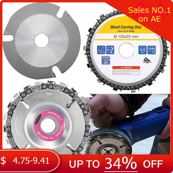 

wood carving disk 5 in grinder disc chain woodworking saw blade cutting blade wood slotted saw for 12522mm angle grinder