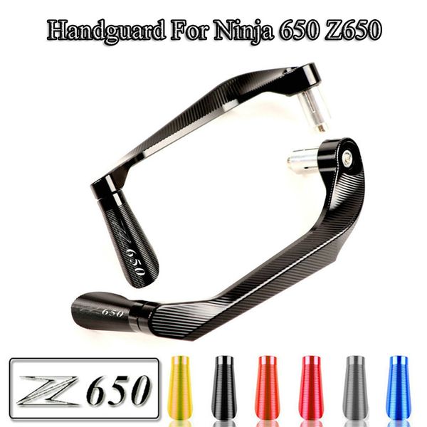 

aluminum cnc motorcycle brake clutch lever handguard hand guard protector for ninja 650 z650 2017-2019 dirt bike