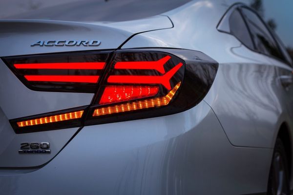 

carbo 2018 car styling tail lamp for accord tail lights for accord led rear light lamp drl+brake+signal stop