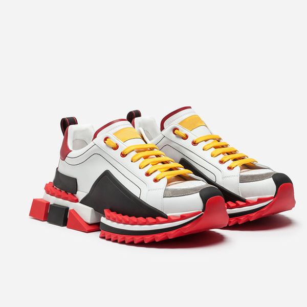 

d super king sneaker sorrento luxury designer casual shoes platform for men women lace up trainer napa leather sports shoe rubber bottom t07, Black