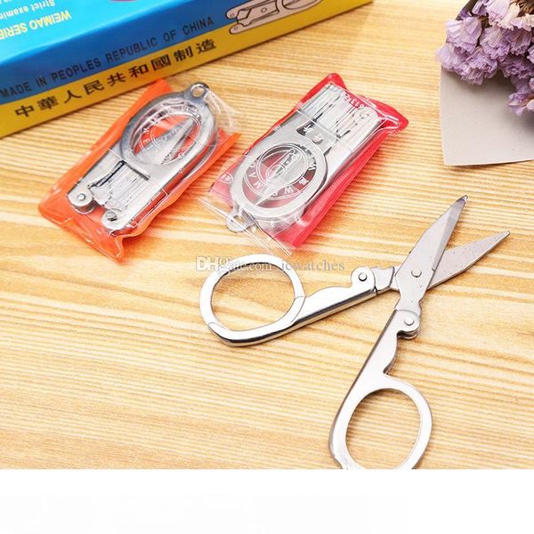 

portable folding stainless steel scissors mini folded scissors for travel home sewing stitching