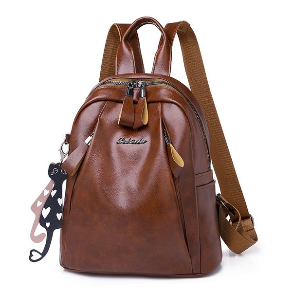 

lady bag 2019 new retro fashion wild shoulder bag mummy bag waterproof backpack students bags