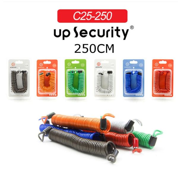 

250cm motorcycle bike anti thief alarm disc lock security reminder strong cable