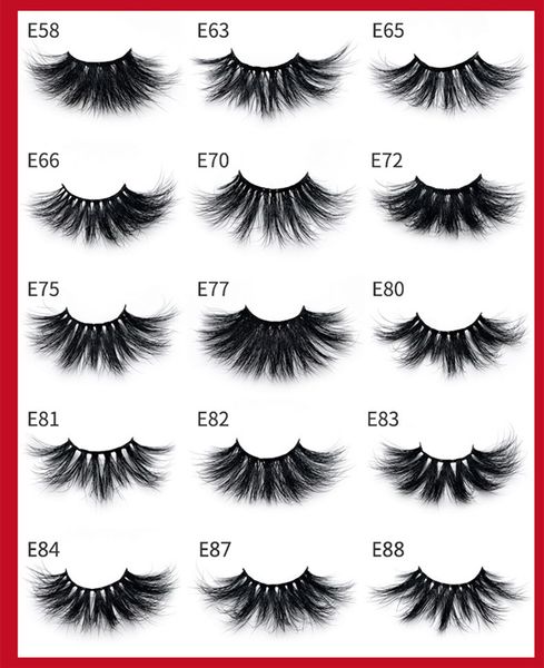 

epacket 3d mink 25mm lashes 100% volume natural long hair 6d 25 mm false eye lashes extension fake lash makeup mink 6878