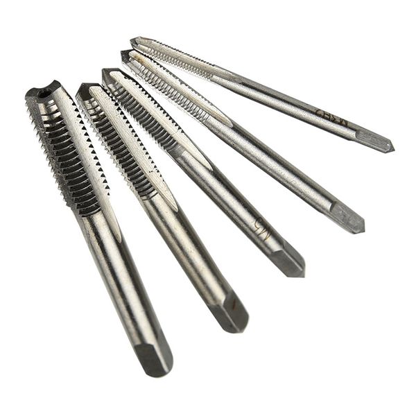 

thread tap rod 5pc combo hand straight groove tap fast tapping threading tools m3 m4 m5 m6 m8 ing