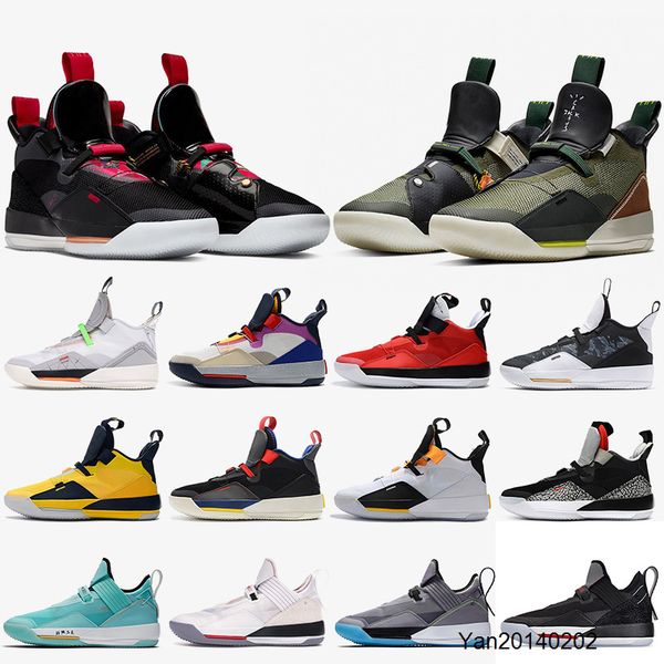 

2020 new jumpman 33s xxxiii mens basketball shoes cny travis scotts dark grey tech pack se guo ailun pe camo mens trainers sneakers