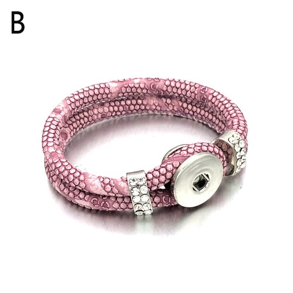 

конфеты цвет браслет 048 искусственная кожа ручной работы 18 мм оснастки кнопка браслет болтать сменные шарм ювелирные изделия для женщин по, Golden;silver