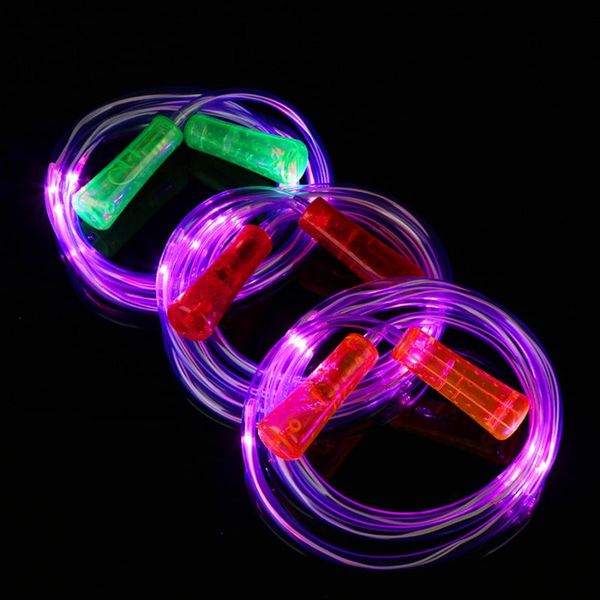 

jump ropes 2.28m led light jumping rope for children workout skipping crossfit speed cardio gym excercise training fitness