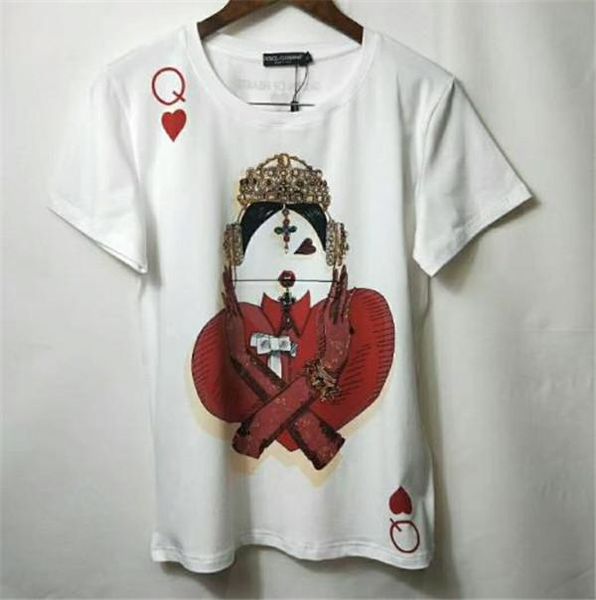

Spring ummer fa hionable tyle poker printed man woman t hirt cotton hort leeve man woman witcht hirt