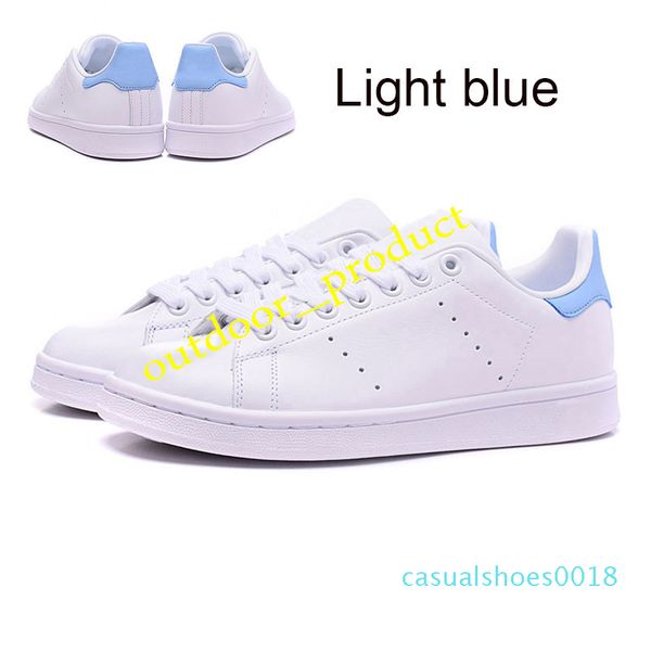 

2020 chaussure мода мужская повседневная стэн смит весна медь белый розовый черный кожа молодежь студент женщина дизайнер квартиры кроссовки, Black