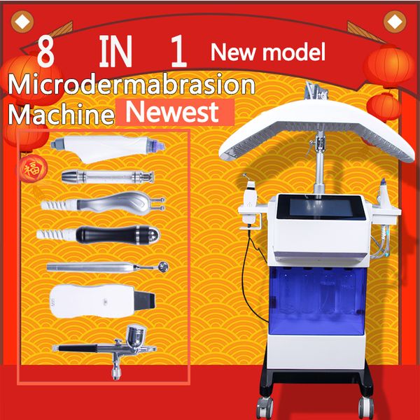 

portable 8 in 1 hydro dermabrasion spray gun diamond microdermabrasion beauty machine for skin lifting spa machine