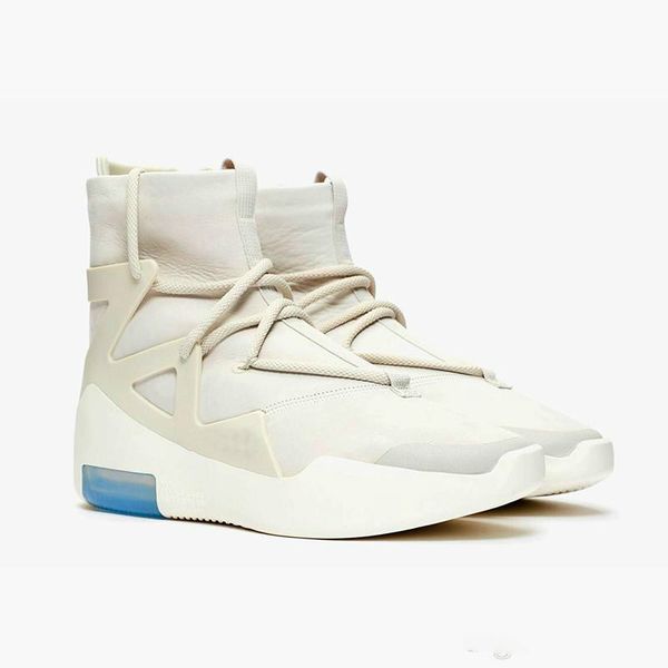 

2018 air new arrival fear of god 1 basketball shoes fog boots light bone black sail women sports zoom sneakers 36-45, White;red