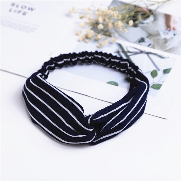 

bands knot turban summer chiffon headband women hair accessories turban twist cross hairband headwrap girls flower striped knot hair band