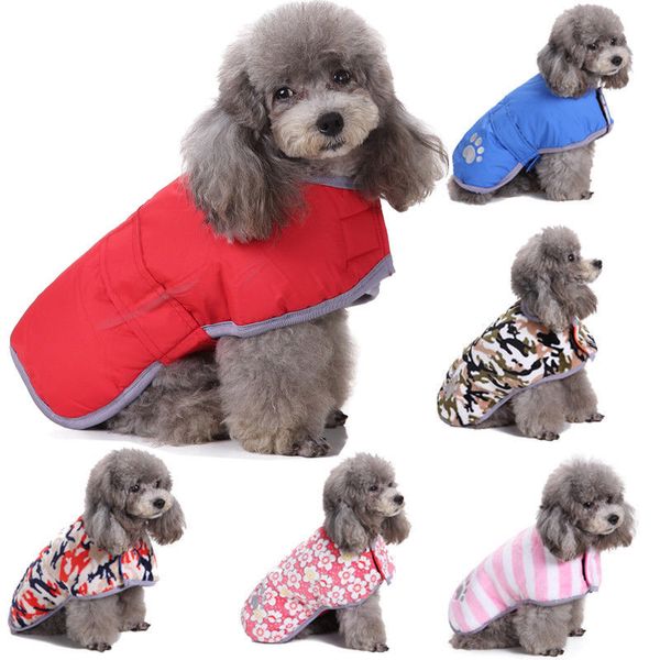 

2019 новейшая горячая высококачественная маленькая домашняя собака щенок-кошка теплая реверсивная одежда жилет пальто зимняя одежда костюм