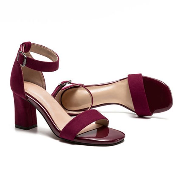 

2019 new black summer versatile high heels wholesale sale color