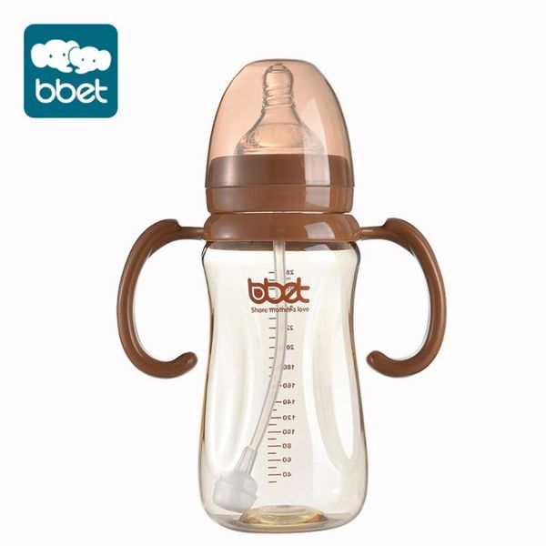 

bbet 240мл / 280мл ppsu bpa-бесплатно детские бутылочки для кормления ударопрочного anti-колика для всех возрастов младенцев питьевой сок мо