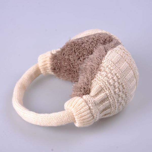 

2014 cute knitted earmuffs earmuffs ear package men and women winter warm wool ear cover their ears warm removable, Blue;gray