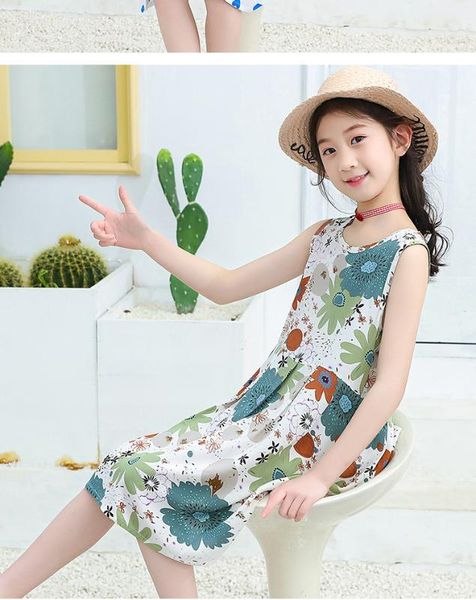 

2020 summer girls dresses kids elegant princess dress sleeveless cute sundress 2-15 years children's clothing new fashion, Red;yellow