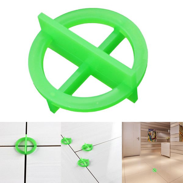 

100pcs green cross tile leveling recyclable plastic tile leveling system base spacer wwo66