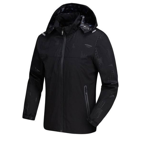 

new fashion tide spring autumn mens jackets outdoor casual waterproof windbreaker trend brand designer mens coats sweatshirt 06, Black;brown