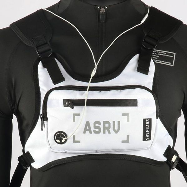 

outdoor cycling reflective strap portable vest pack fashion sports men chest bag fishing adjustable waterproof travel tactical