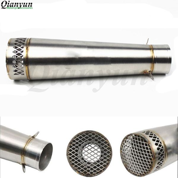 

universal 51mm modified motorcycle exhaust pipe muffler stainless steel for yamaha aprilia