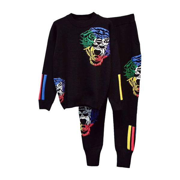 

2020 new women s tracksuits sweatshirts suits luxury sports suit women hoodies jackets coat women the tiger has long sleeves tracksuit sets, Gray