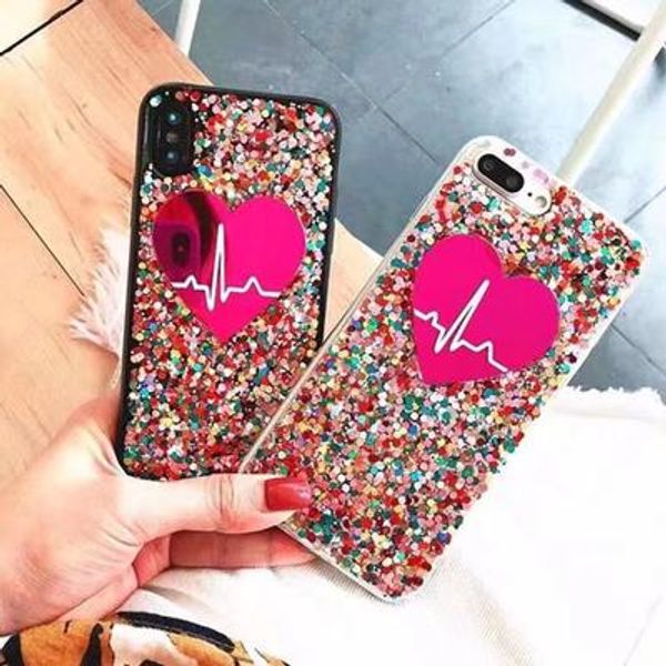 

мода мило любовь электрокардиограмма подруга подарок обложка чехол для iphone x xr xs max 6 6s 7 8 plus 7 8 пара оболочки телефона случай