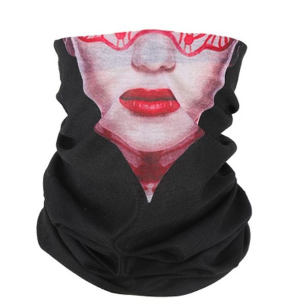 

headband face mask outdoor bandanas magic skull scarf elastic seamless neck gaiter stars headwrap neckwarmer for dust out345#457, Blue;black