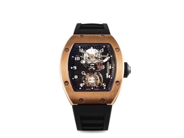 

027 custom development of tourbillon movement 40mm gauge diameter designer watches montre de luxe men watch, Slivery;brown