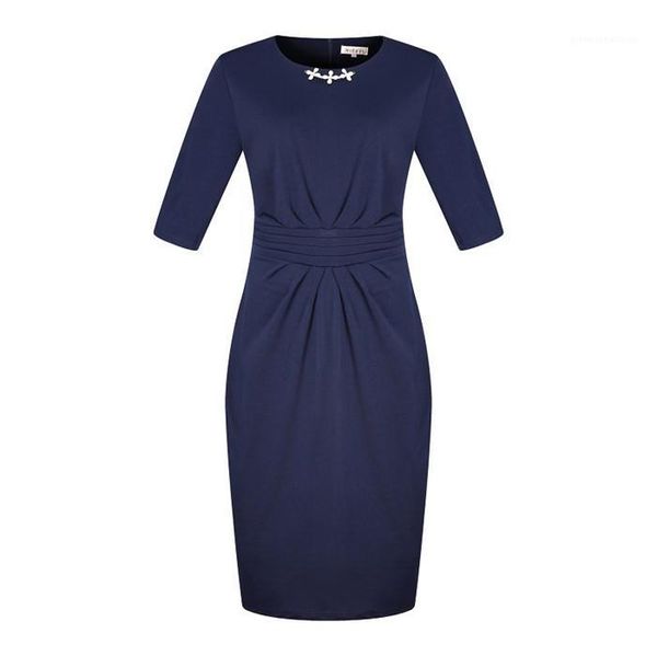 

multicolor optional got up figure dress summer crew neck plus size dress peplum casual pencil skirt with zipper, Black;gray