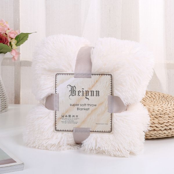 

kids long plush blanket flannel shaggy cover bedding throw blanket for bed sofa couch travel car soft warm winter