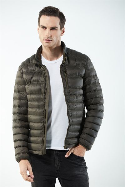 

autumn mens fashion designer jacket casual solid stand collar down mens panelled long sleeve loose coats, Black