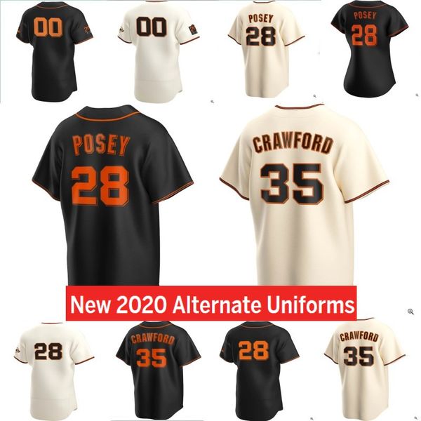 

san francisco 2020 giants buster posey baseball jersey brandon crawford kevin pillar yastrzemski longoria belt jersey men women youth 05, Blue;black