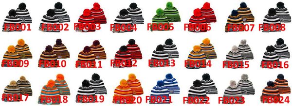 

autuam new american football beanie team winter wool hat