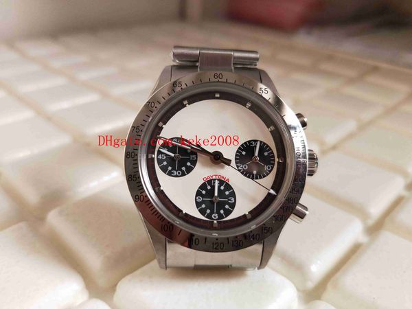 

bp facrory wristwatch 38mm 6265 vintage paul newman cosmograph chronograph eta movement mechanical hand-winding men watch watche, Slivery;brown