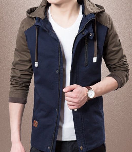 

мужские зимние куртки повседневный длинным рукавом тонкий с капюшоном куртки способа высокого качества нагрудные шеи щитовые мужчины streetw, Black;brown