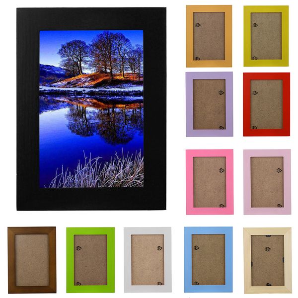 

2019 new arrival wooden picture frame wall mounted hanging p frame home decor diy craft decoration wall decals frame