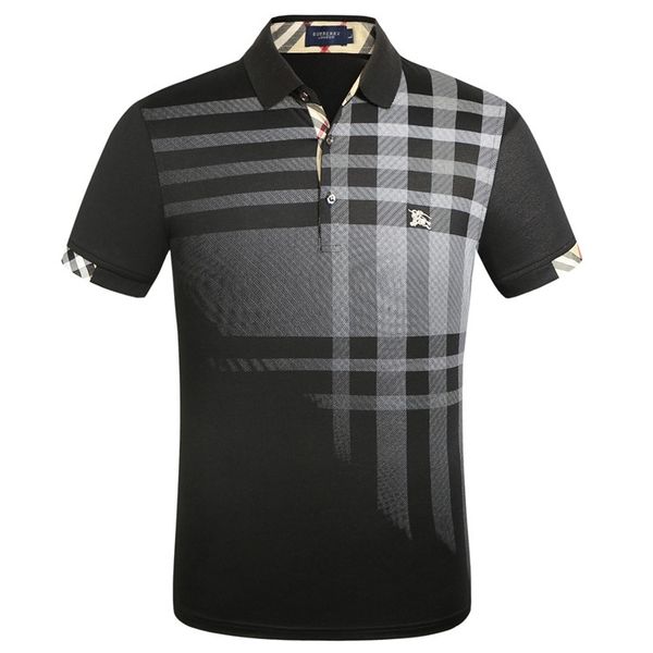 

#13;polo shirt designer embroidery luxury t shirts for mens short sleeves burberry casual man t shirts, White;black