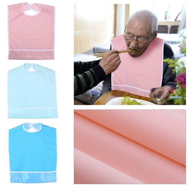 

waterproof mealtime bib elder men/women wearable dinner feeding bib clothes clothing protector dining aid
