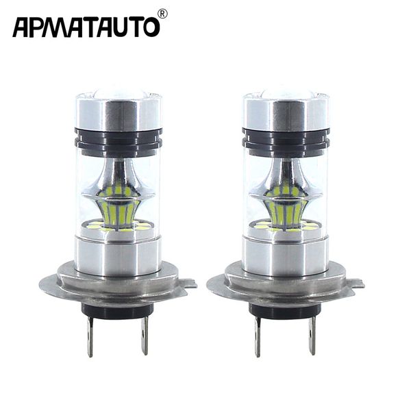 

2x h7 white 12v 1200lm led fog daytime running light kit + canbus decoders for e46 3 series 325i 330i m3 etc