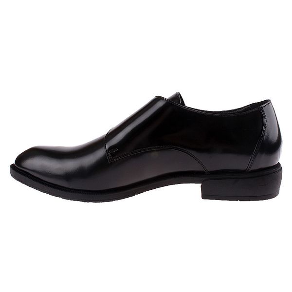 

john may ck woman slip on-laces this-3-09 shiny leather ck, Black