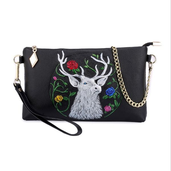 

fashion design party women messenger bags single shoulder bag genuine leather ladies bags 23.0 * 3 * 14 cm sl-3159