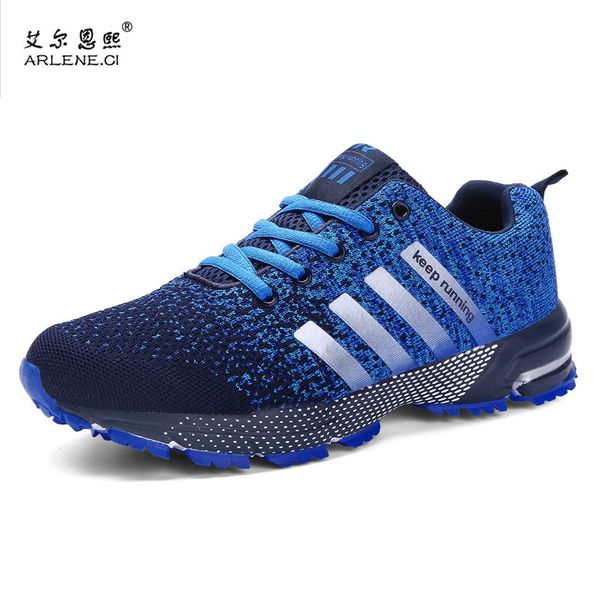 

2019 spring autumn fashion men sneakers outdoor breathable casual shoes men lightweight flats zapatos de hombre plus size 39-47, Black