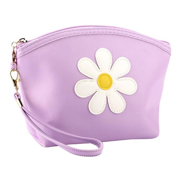 

fashion makeup bag women flower cosmetic bag leather cosmetic makeup pouch purses travel organizer toiletry bags tote p10
