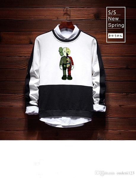 

mens конструктора толстовки luxury hoodie kwas воротник пар цвет горячей марка свитер открытый повседневная мода толстовка high street мужчи, Black