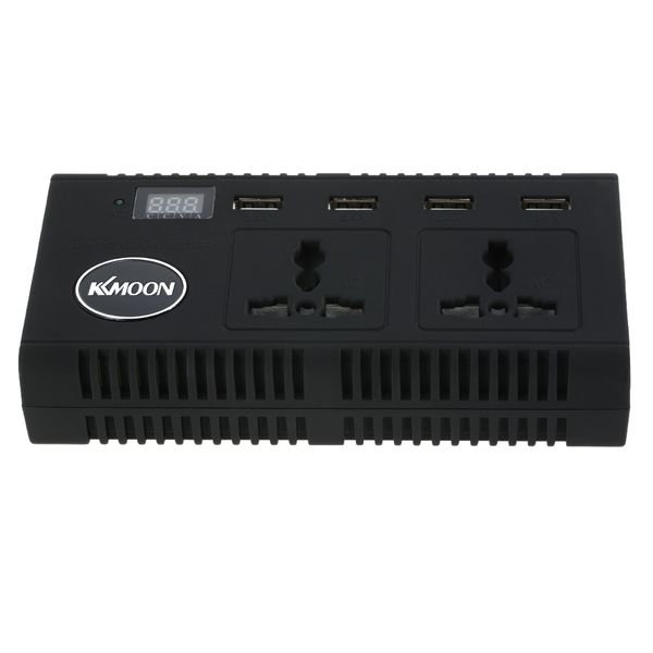 

kkmoon 200w car power inverter dc 24v to ac 220v 50hz with 4 usb ports / 2 ac outlet / voltage display