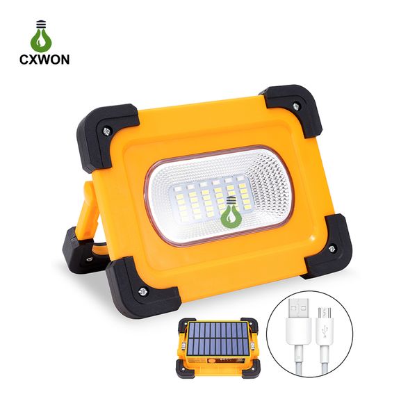 30W Espiga de espiga de espigrafia usb energia solar solar ao ar livre banco de potência banco de potência carregador de emergência acampamento luzes de trabalho