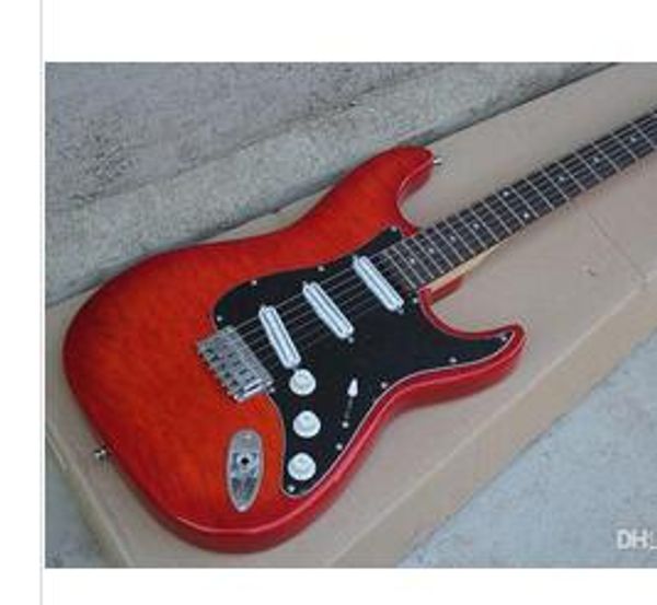 

2019factory custom custom red flame signature electric guitar big headstock
